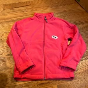 The Black dog zip up fleece jacket-rosy pink-size small/5/6-dogs-great jacket!